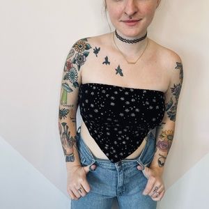 Stars and moon strapless